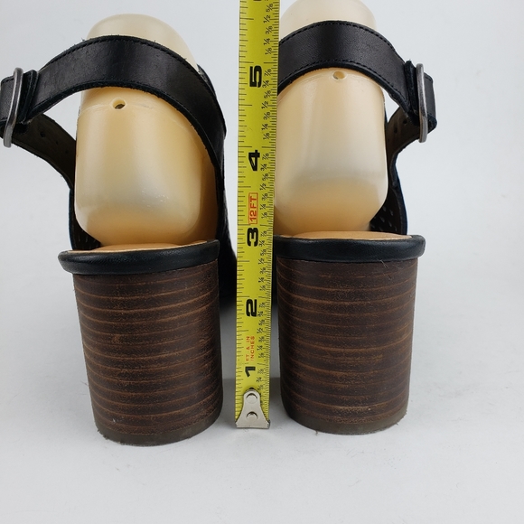 Lucky Brand Black Woven Leather Slingbacks 8 1/2 … - Picture 4 of 8